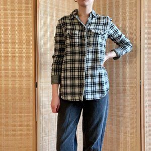 Madewell plaid flannel button-up